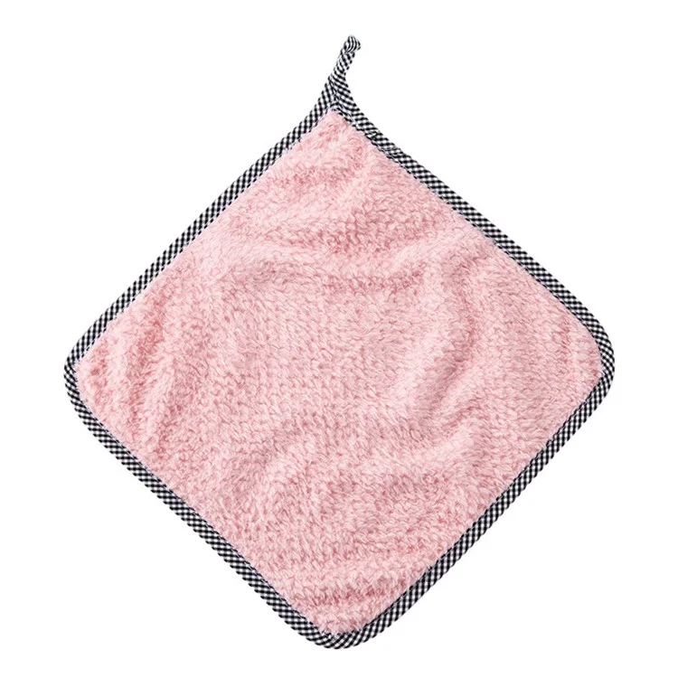 25x25CM Korallenfleeceküchentuch Geschirrtuch Spültuch - Pink