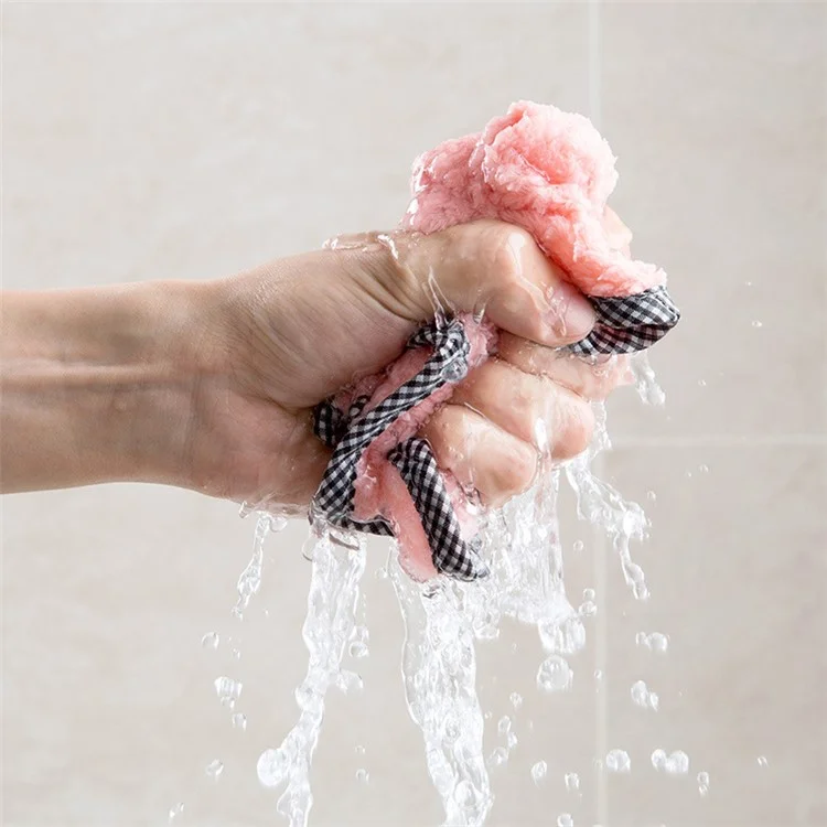 25x25CM Korallenfleeceküchentuch Geschirrtuch Spültuch - Pink
