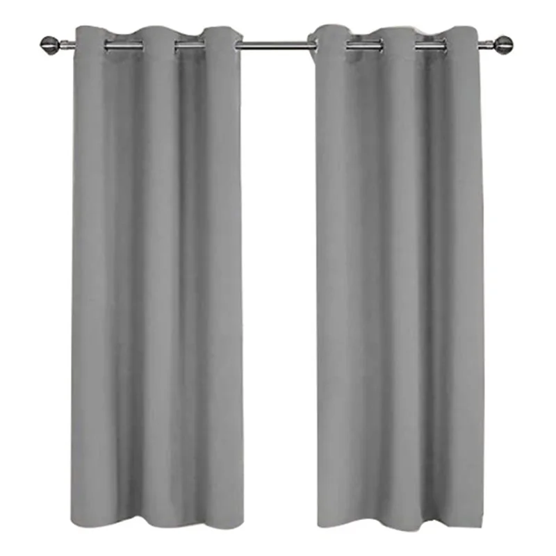 W52xH84 Inch Light Blocking Waterproof Polyester Curtain for Cabana Patio Lanai Terrace - 5