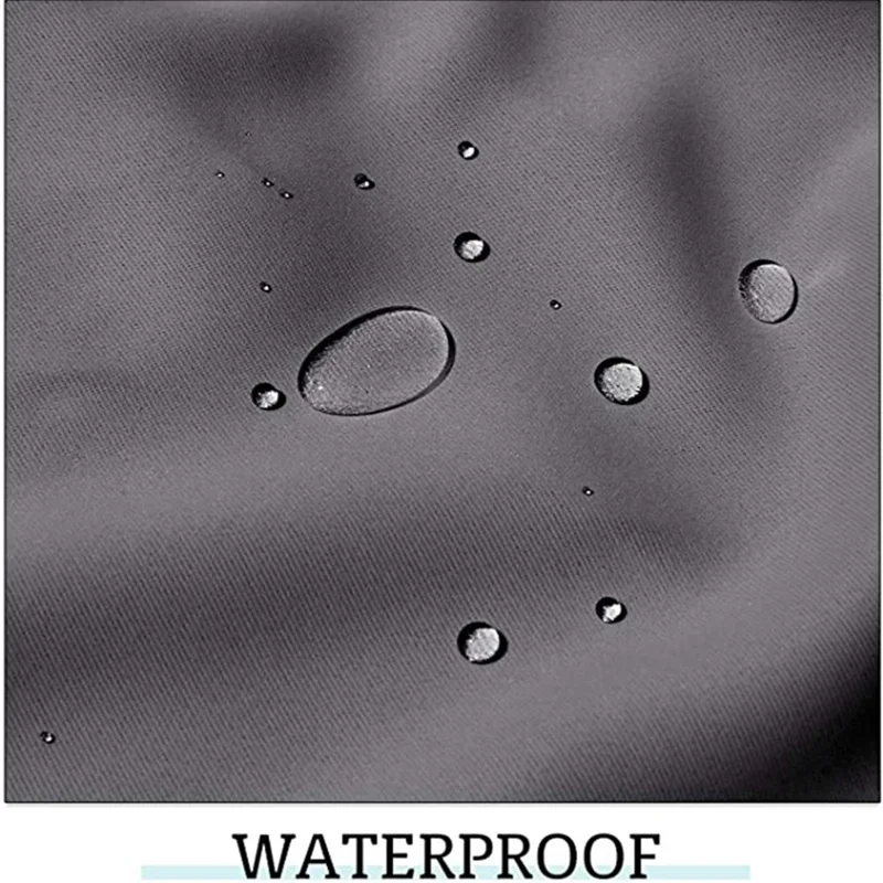 W52xH84 Inch Light Blocking Waterproof Polyester Curtain for Cabana Patio Lanai Terrace - 5