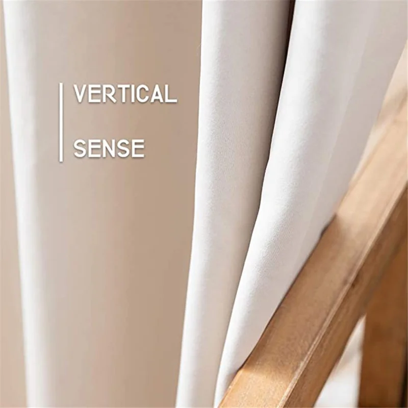 W52xH84 Inch Light Blocking Waterproof Polyester Curtain for Cabana Patio Lanai Terrace - 5