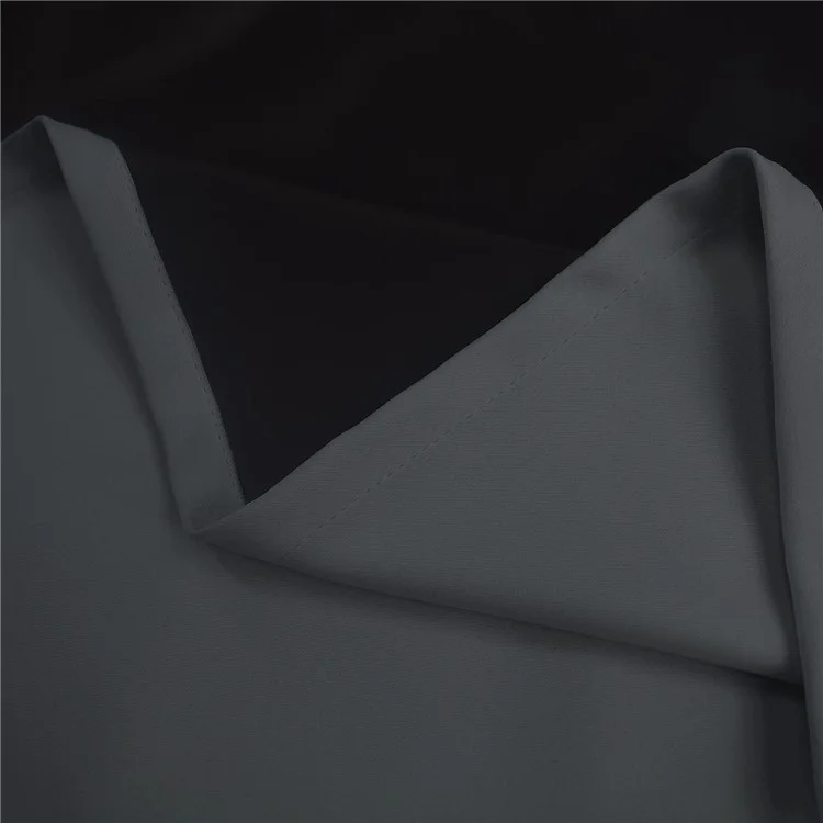 Cortinas Blackout Sólidas de Alta Qualidade para Quarto, 1,3x1,6m - Cinza Escuro