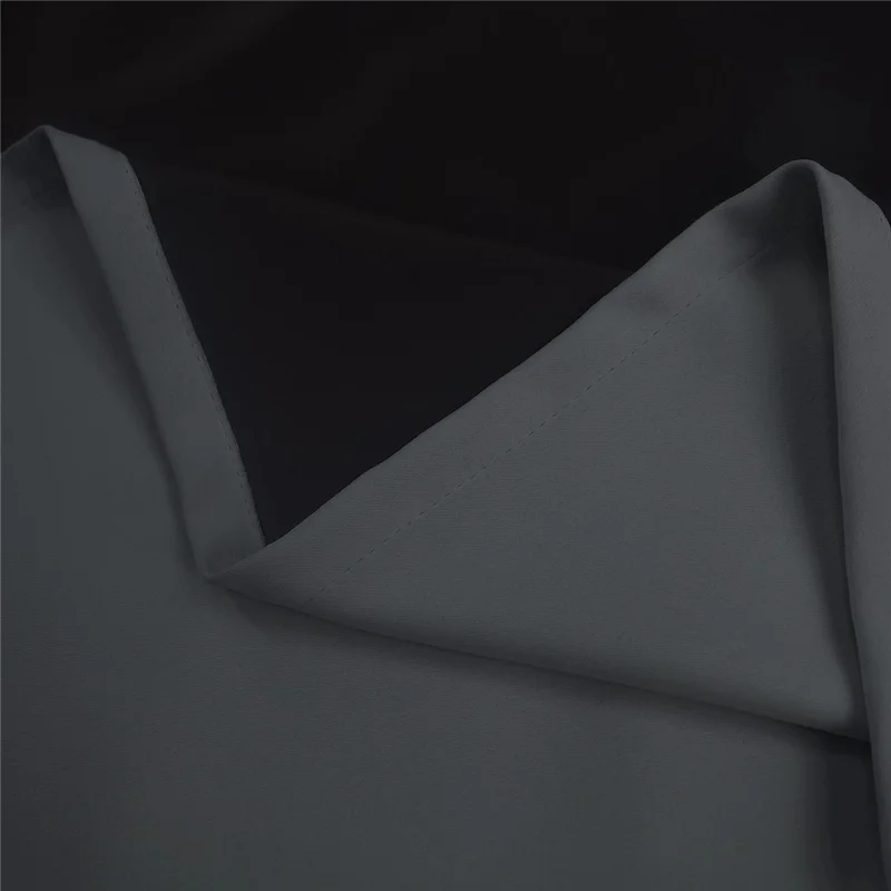 Cortinas de dormitorio de color sólido con alto nivel de oscurecimiento y ojetes, 1,3x1,6m - Blanco