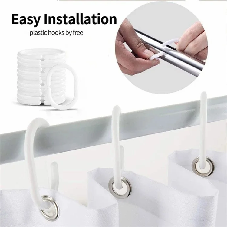 AL673532026256 180x200cm Espessado PEVA Cortina de Banho Impressa Minimalista À Prova d'Água Cortinas de Chuveiro - Grades