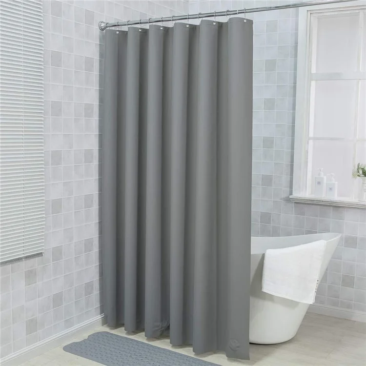 CS-006 180x180CM Duschvorhang PEVA Duschvorhanglinere Wasserdicht Vorhang - Grau