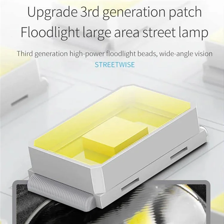 Luce da giardino solare a LED W7208-3, impermeabile per uso esterno (3 file)