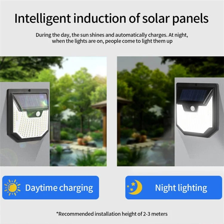 1PC Human Motion Sensor Solar Light Waterproof Bright Garden Lamp