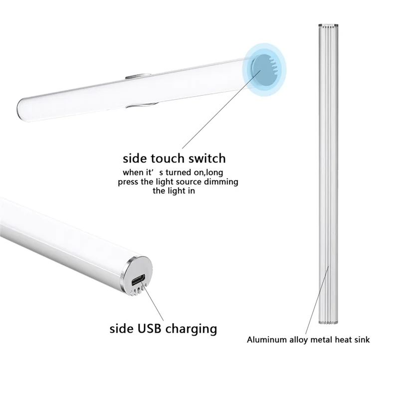 MFL-01 Saugnapfbecher Spiegel Vorne Make-up Füllung Light Rehoargable Aluminium Legierung Lichtstange