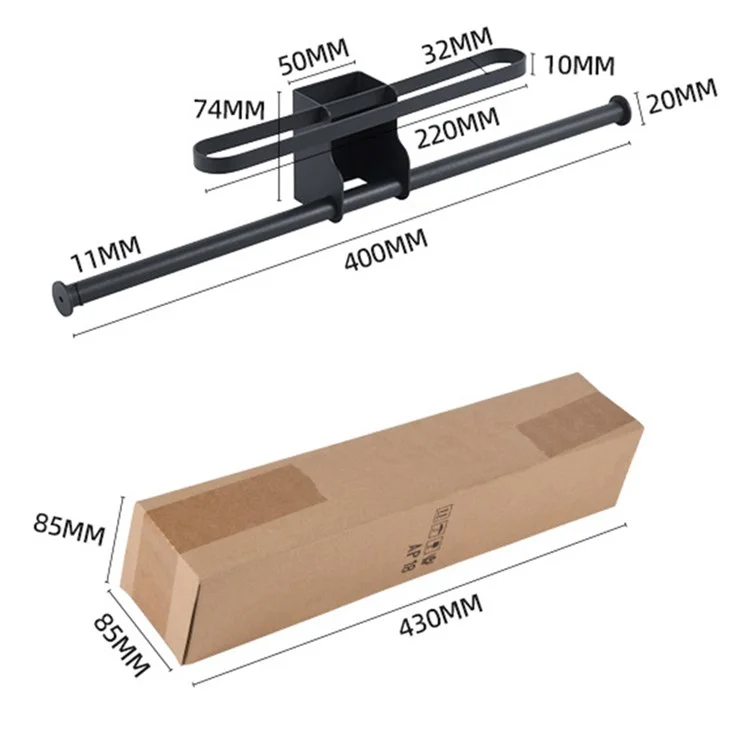 Suporte de Parede para Armazenamento de Chapéus de Aço Carbono