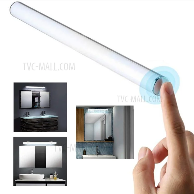 Miroir de maquillage à éclairage avant rechargeable à capteur tactile