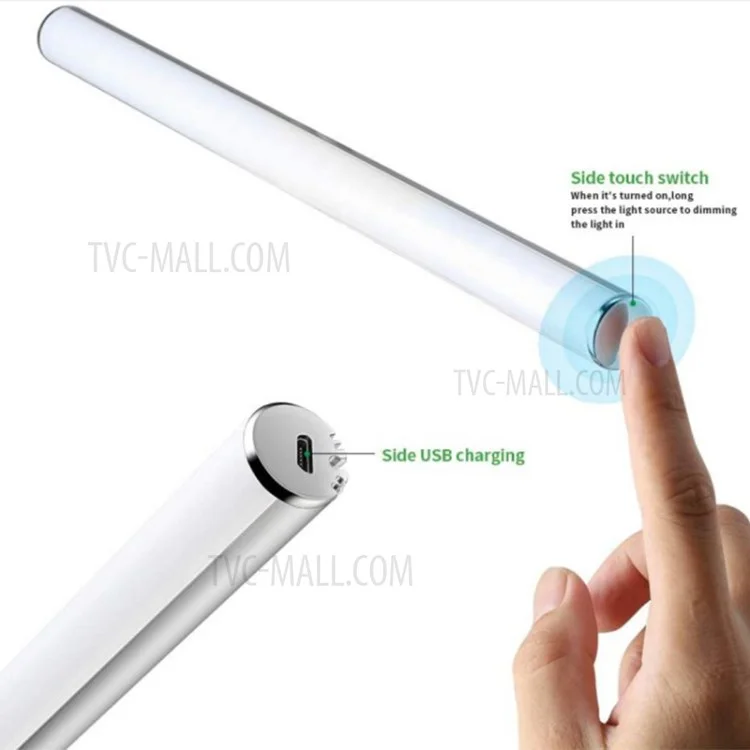 Miroir de maquillage à éclairage avant rechargeable à capteur tactile