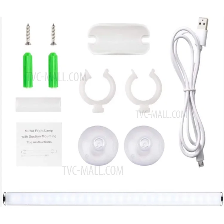Miroir de maquillage à éclairage avant rechargeable à capteur tactile