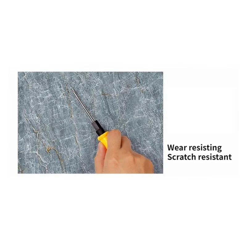 40x500cm Imitation Marble Thicken Self-Adhesive PVC Wallpaper Kitchen Counter Top Anti-Oil Sticker - Jazz White