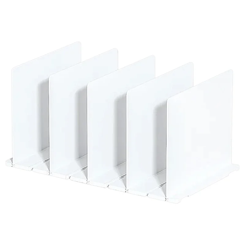 Wardrobe Closet Organizer Shelf 5 Partition Boards Plastic Handbag Storage Rack