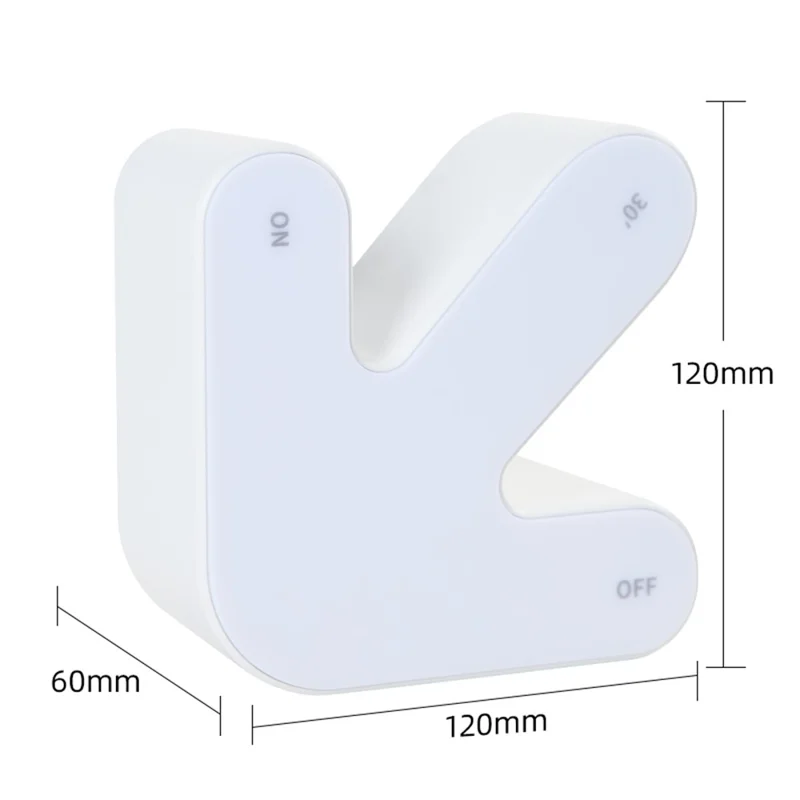 K-1700 3D Arrow Sign Light RGB Creative Night Light DIY Arrow Flip Modern Decorative Lamp