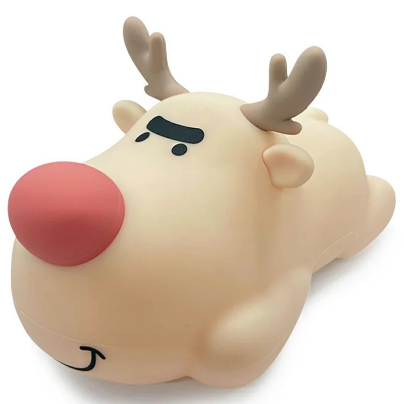 Reindeer Night Light Nursery Silicone Night Lamp Table Decorations