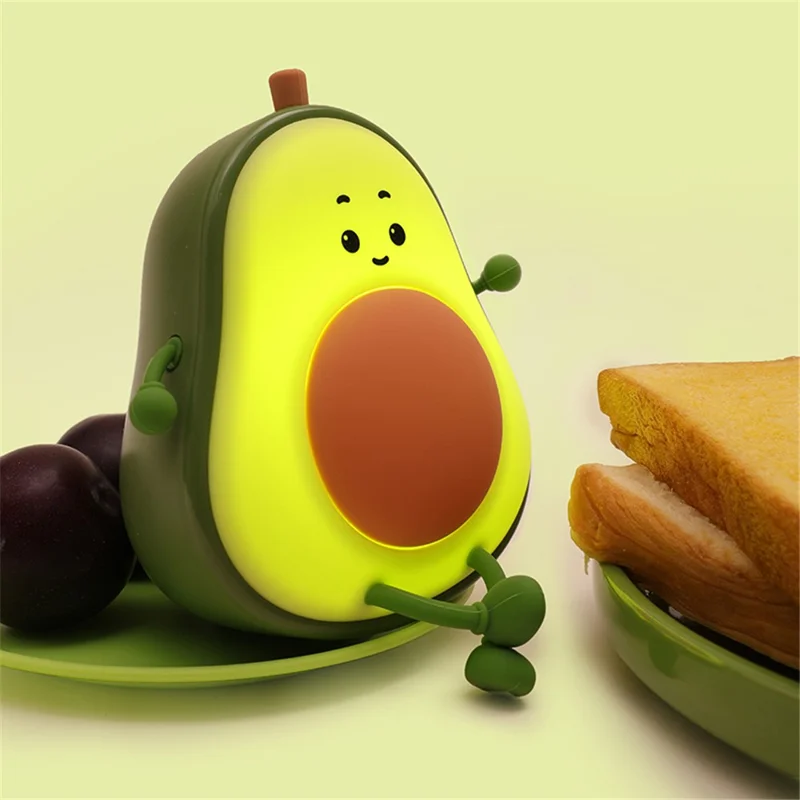 Avocado Night Light USB Lampes Rechargeables 3 Luminosité Dimmable Nursery Chearside Night Light