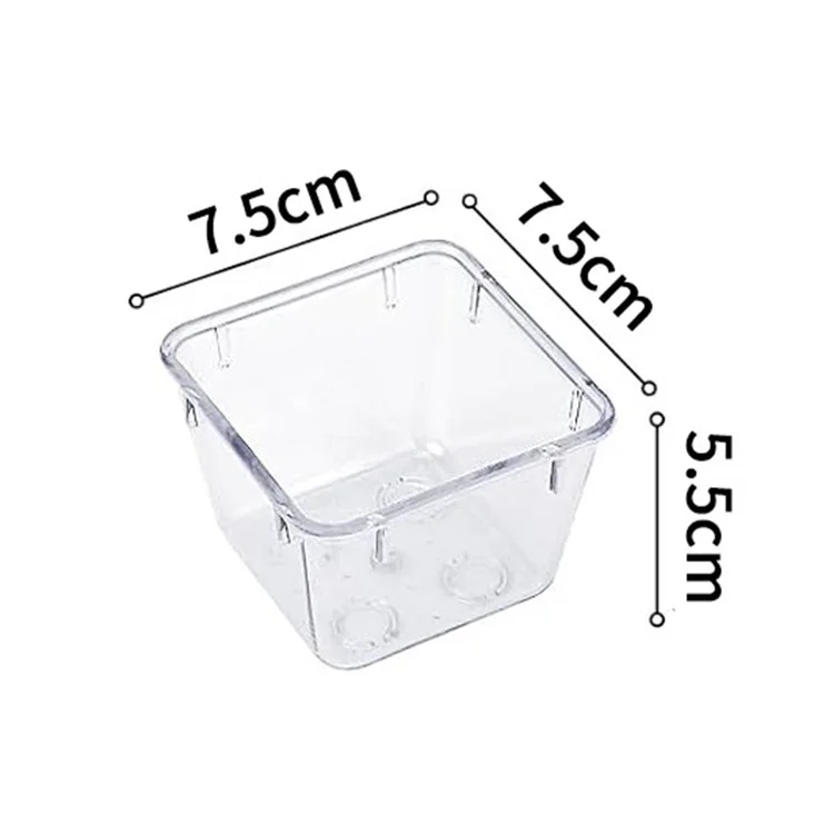 28 Stück / Set Rutschfeste transparente PET-Aufbewahrungsbox für Schubladen, Schmuckorganizer, Makeup-Organizer, Behälter