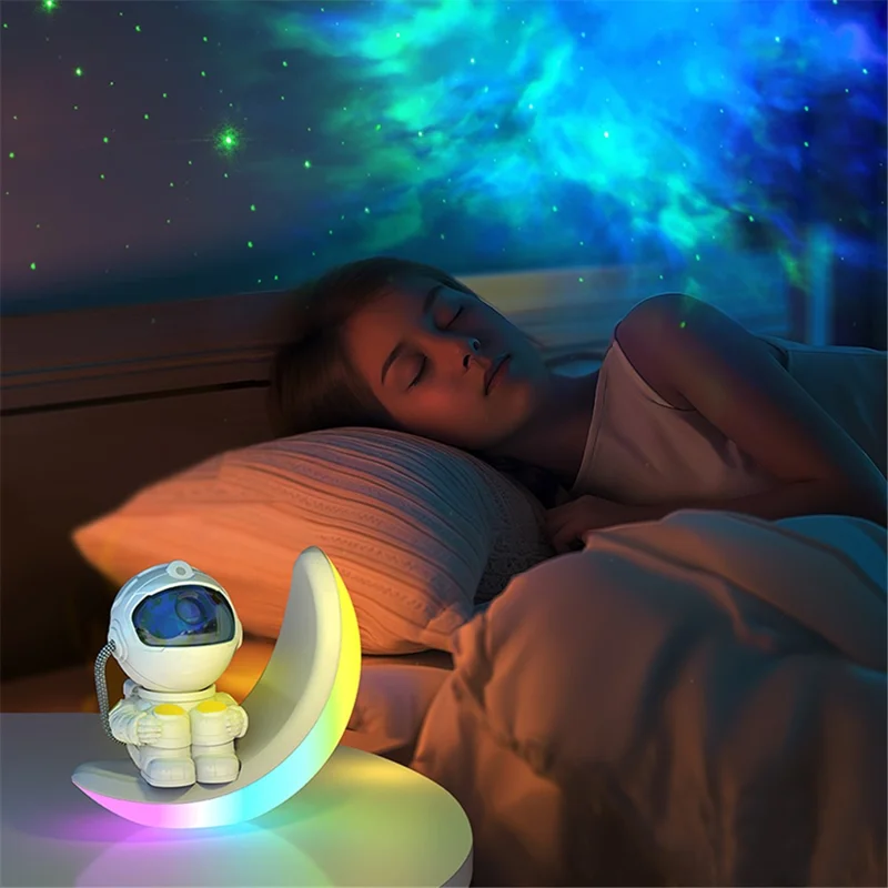 Colorful Moon Starry Sky Projection Lamp Atmosphere Light Bedroom Night Light