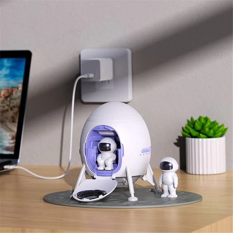 Astronaut Space Landing Starry Sky Nebula Projection Lamp Atmosphere Light Bedroom Night Light