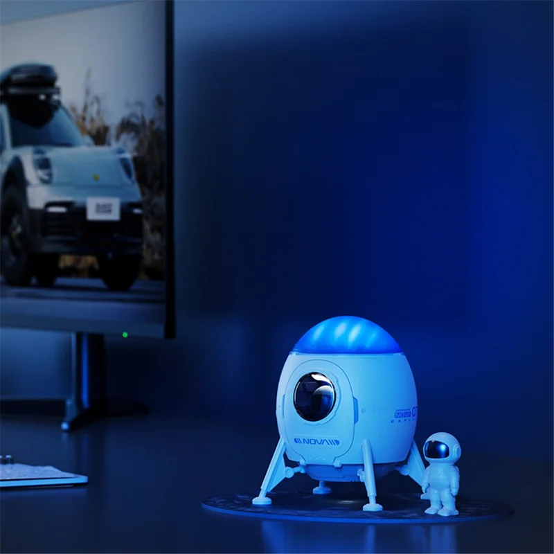Astronaut Space Landing Starry Sky Nebula Projection Lamp Atmosphere Light Bedroom Night Light