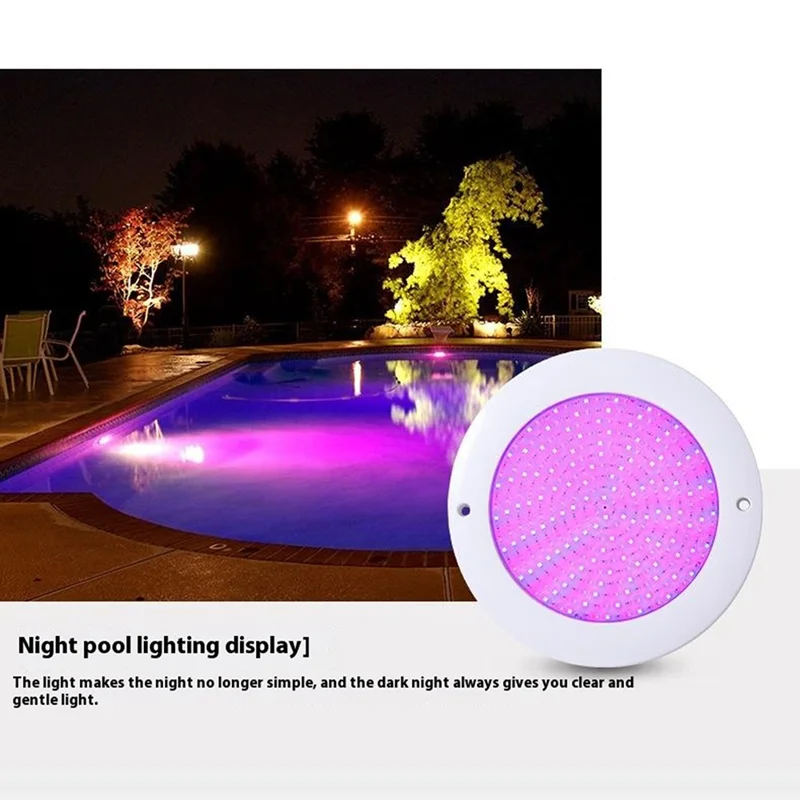 6W 12V Swimming Pool LED Light IP68 Waterproof RGB Underwater Light Submersible Lamp - White Light
