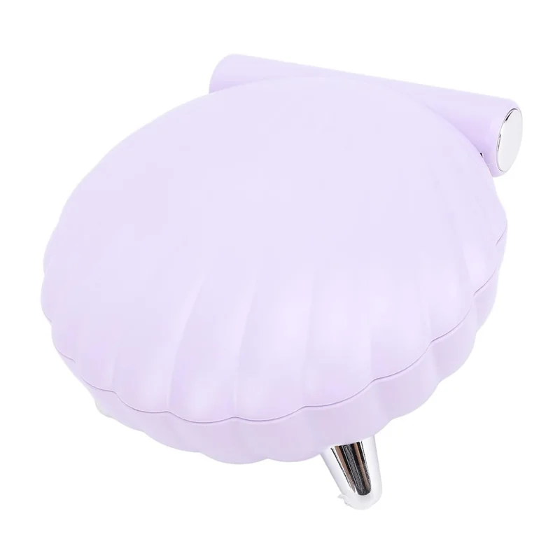 Seashell-Shaped Bluetooth-compatible Speaker Audio Subwoofer with RGB Ambient Lighting - Purple