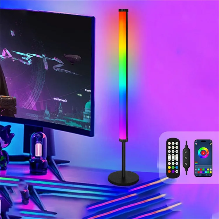 KBB-13 Round Base RGB Desktop Atmosphere Light for PC Gaming Music Rhythm Remote Control LED Lamp
