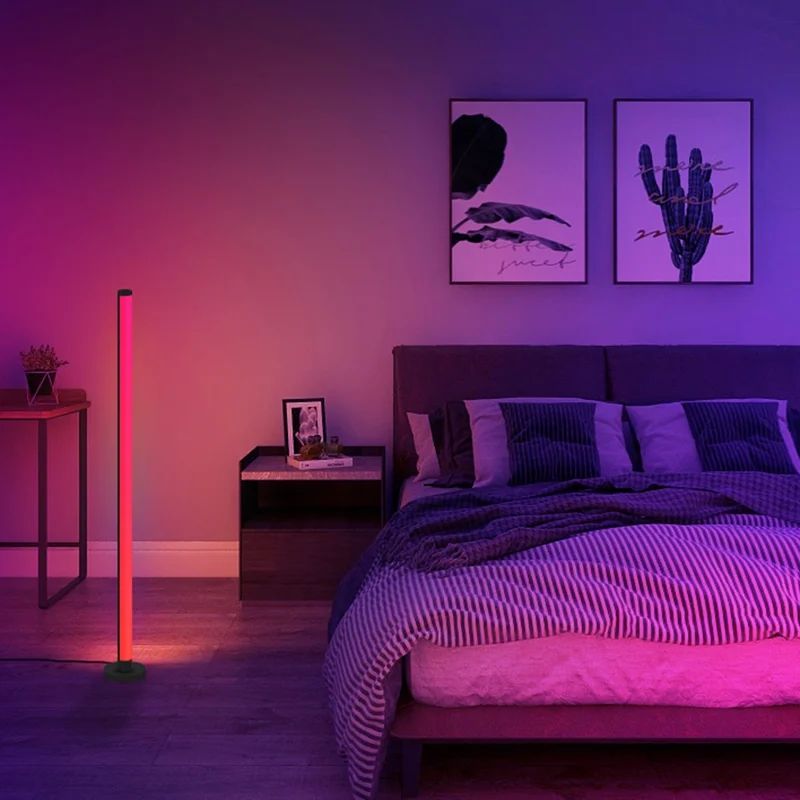 KBB-18 2Pcs Floor Light 1000+ Lighting Modes RGB Sound Pickup Wall Corner Atmosphere Lamp