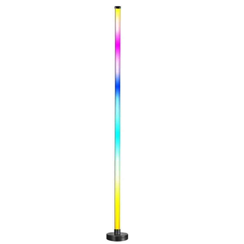KBB-1 3-section Splicing Floor Light Wall Corner Sound Pickup RGB Atmosphere Lamp with Remote