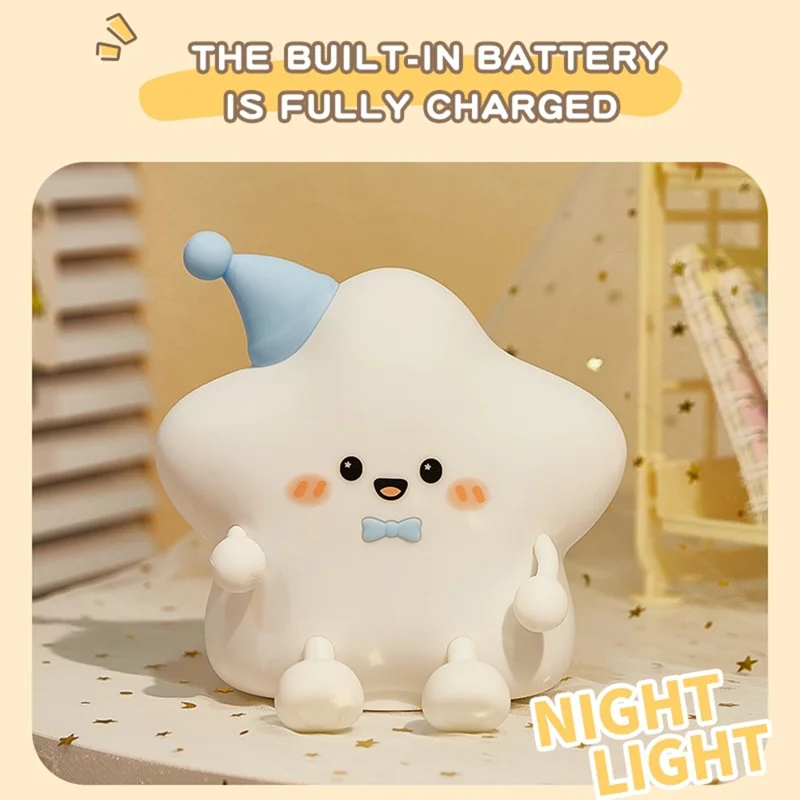 211 Cute Star Night Light Tap Control Bedside Decor Lamp Girlfriend Children Gift with Remote Control

Ночник в форме звезды 211, с функцией тачскрина, декоративный настольный светильник, подарок для девушки или ребенка, с пультом дистанционного управления