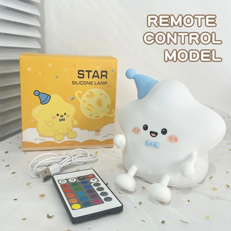 211 Cute Star Night Light Tap Control Bedside Decor Lamp Girlfriend Children Gift with Remote Control

Ночник в форме звезды 211, с функцией тачскрина, декоративный настольный светильник, подарок для девушки или ребенка, с пультом дистанционного управления