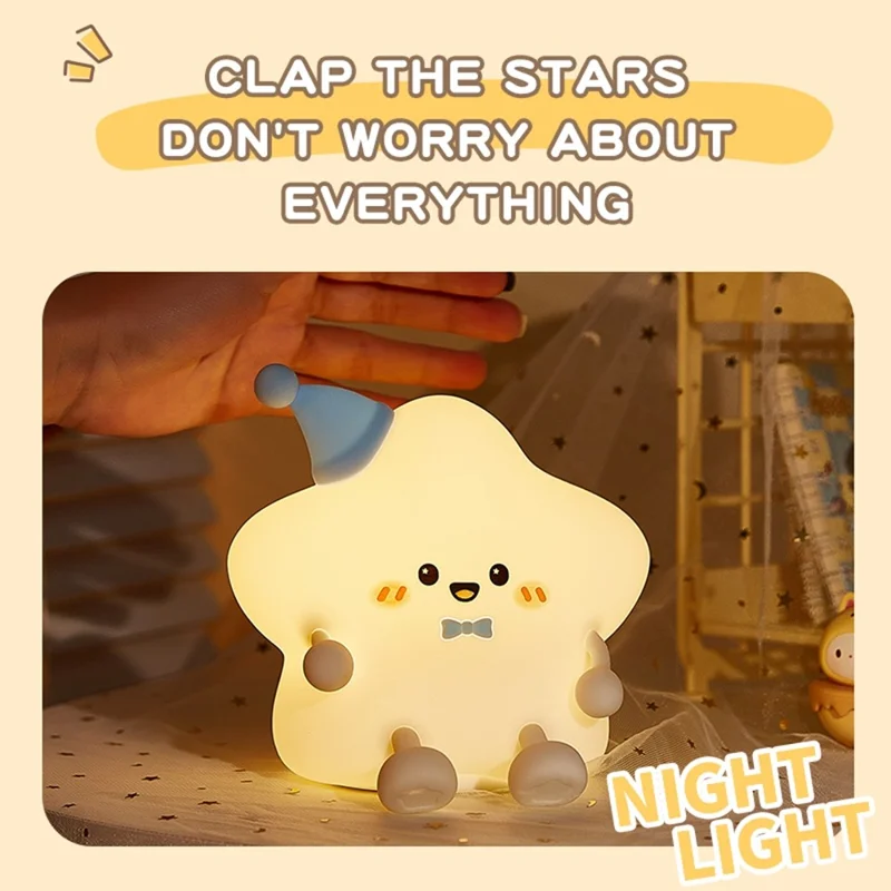 211 Cute Star Night Light Tap Control Bedside Decor Lamp Girlfriend Children Gift with Remote Control

Ночник в форме звезды 211, с функцией тачскрина, декоративный настольный светильник, подарок для девушки или ребенка, с пультом дистанционного управления
