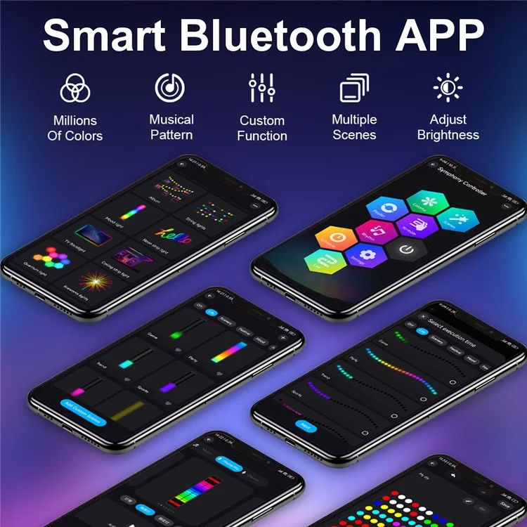 DX24018-BT Schreibtischlampe Bluetooth Ambient Light Augenschutz Musik Sync Leselampe