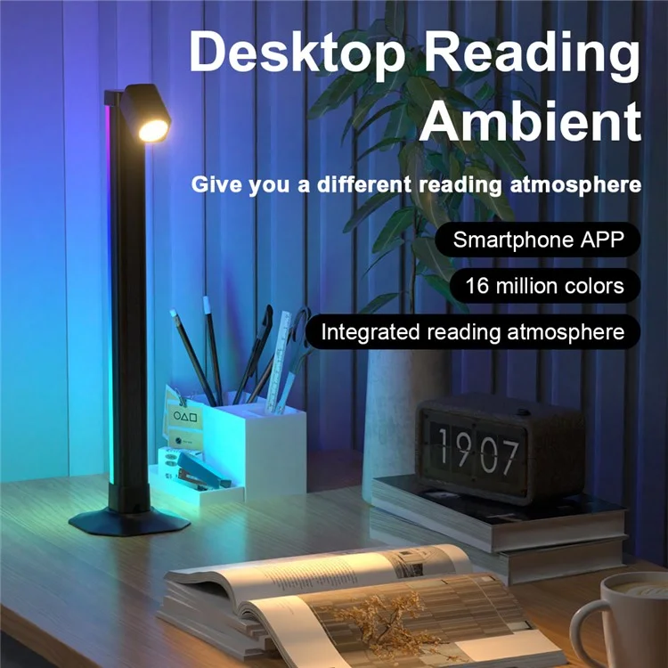 DX24018-BT Schreibtischlampe Bluetooth Ambient Light Augenschutz Musik Sync Leselampe