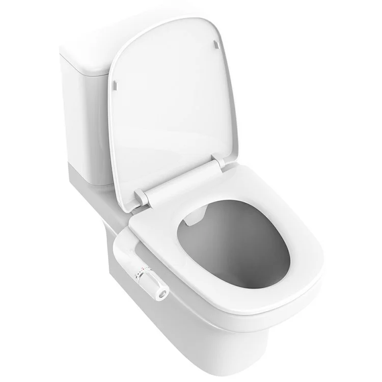 Bidet-Aufsatz mit nicht-elektrischer Dual-Düse, einstellbarem Wasserdruck und selbstreinigender Funktion für Frauen - Europa 3/8-Anschluss