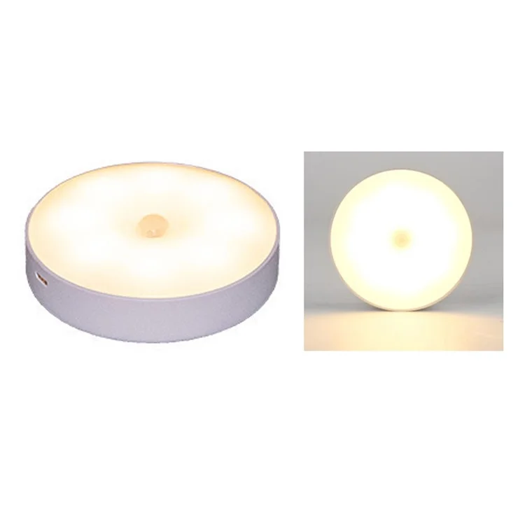 Smart Motion Sensor LED Night Light with Light Control for Bedroom - Warm Light