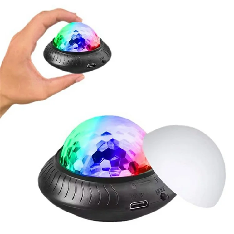 Bola de espelho G3 Luz recarregável Iluminação de palco RGB Lâmpada de festa de atmosfera rotativa