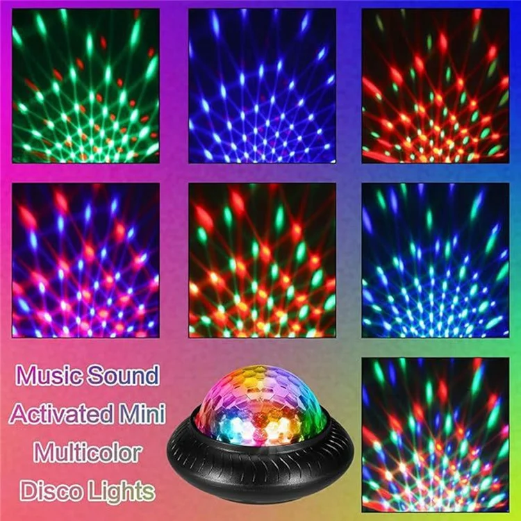 Bola de espelho G3 Luz recarregável Iluminação de palco RGB Lâmpada de festa de atmosfera rotativa
