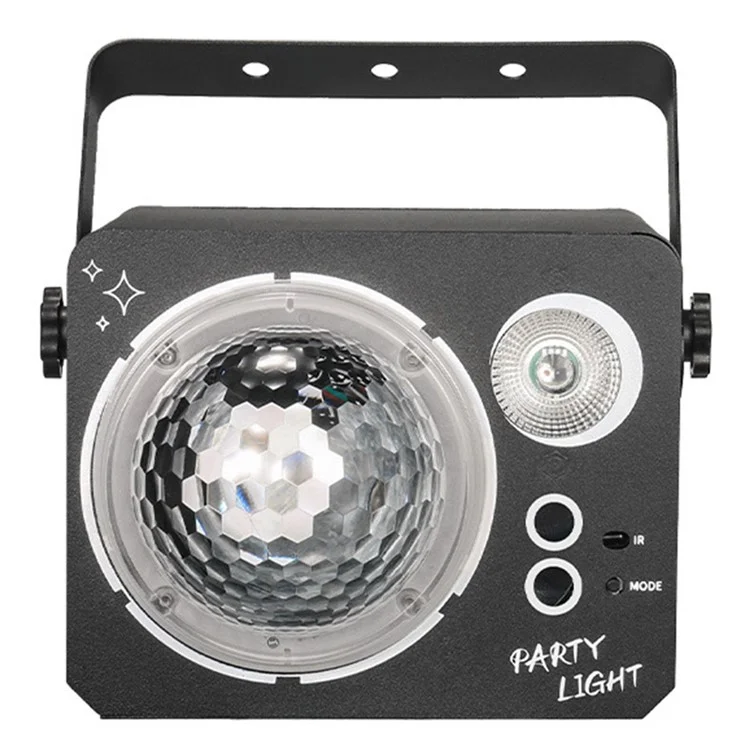 Luz de fiesta láser R13 con activación de sonido, lámpara RGB para ambiente de bar, KTV y escenario.