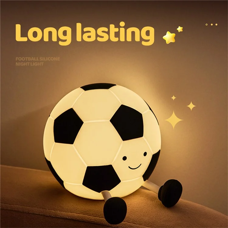 Fußball-Nachtlicht Berührungssensor Lampe Aufladbare Silikon Nachtlicht Heimdekoration