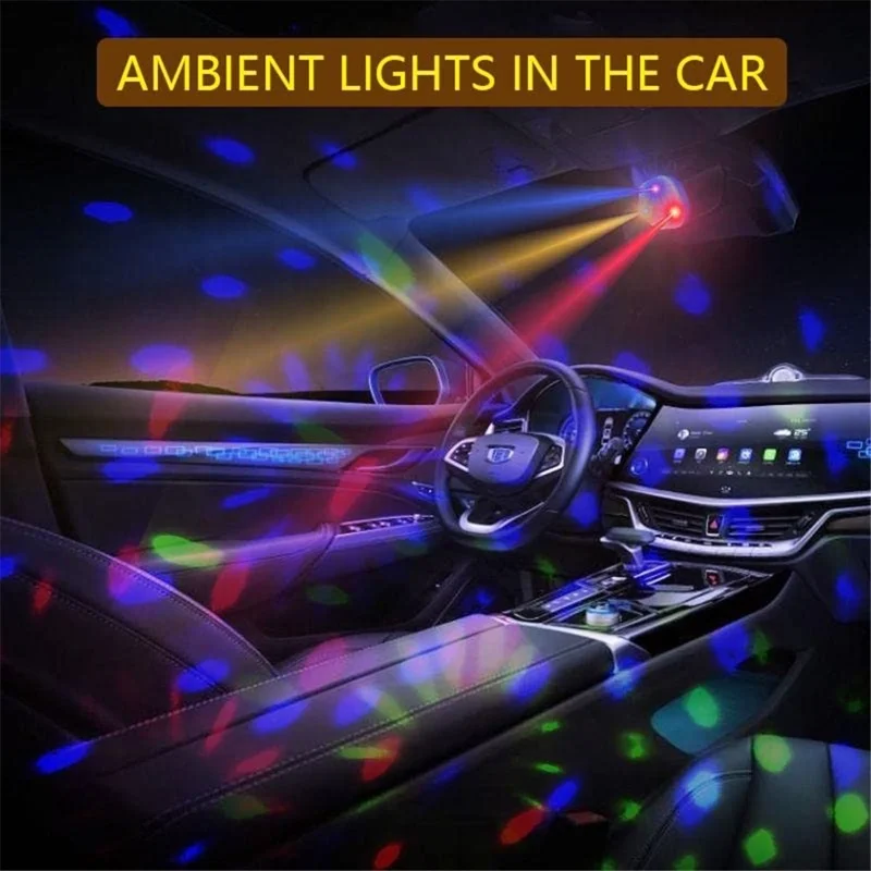 Portable Disco Ball Wristband Light Voice Activated Party Lamp USB Rechargeable Flashing Light - Yellow
