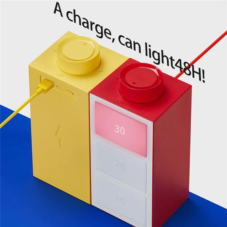 Lâmpada de mesa com ritmo musical k-1701 RGB multicolorida com função de temporizador para casa e quarto - Vermelha