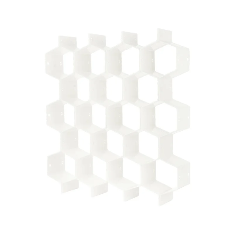 Adjustable Drawer Honeycomb Clapboard Partition Divider Box Separator DIY Organizer Sorting Panties Socks Storage Case - White