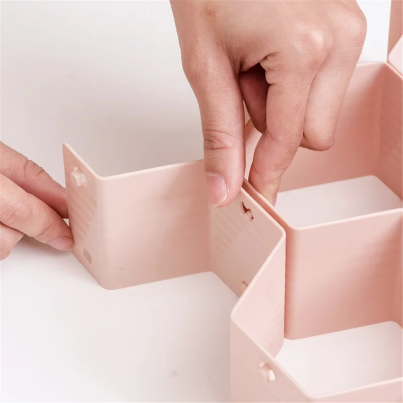Adjustable Drawer Honeycomb Clapboard Partition Divider Box Separator DIY Organizer Sorting Panties Socks Storage Case - White