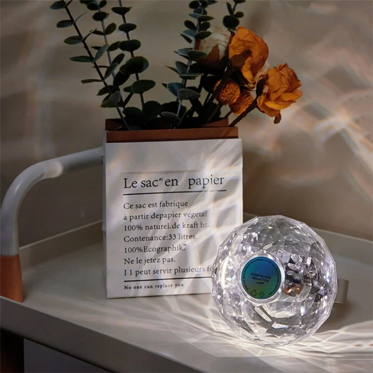 Lampe d'ambiance décorative en forme d'anneau de projection, cadeau pour la Saint-Valentin