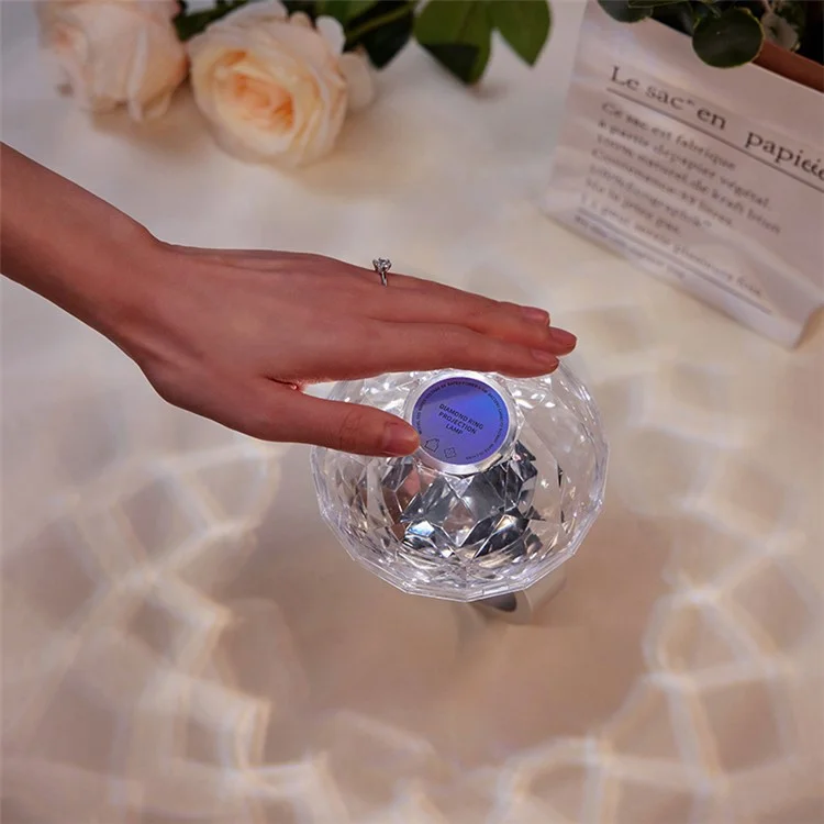Lampe d'ambiance décorative en forme d'anneau de projection, cadeau pour la Saint-Valentin