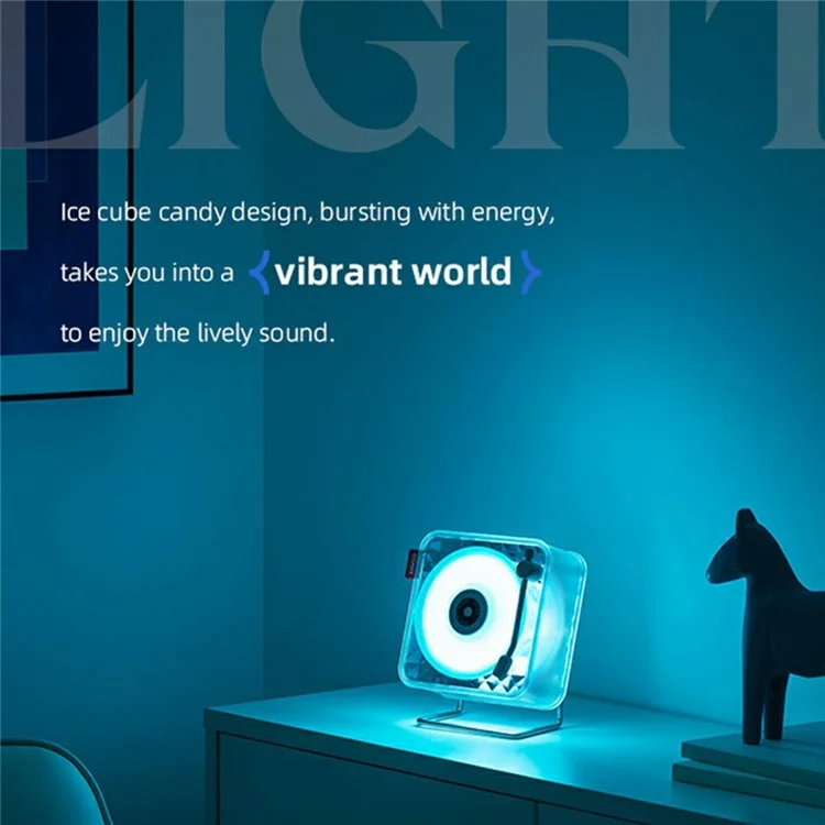 KAWOO Ice Candy Shape Bluetooth-compatible Speaker White Noise Sound Machine with Ambient Light - White