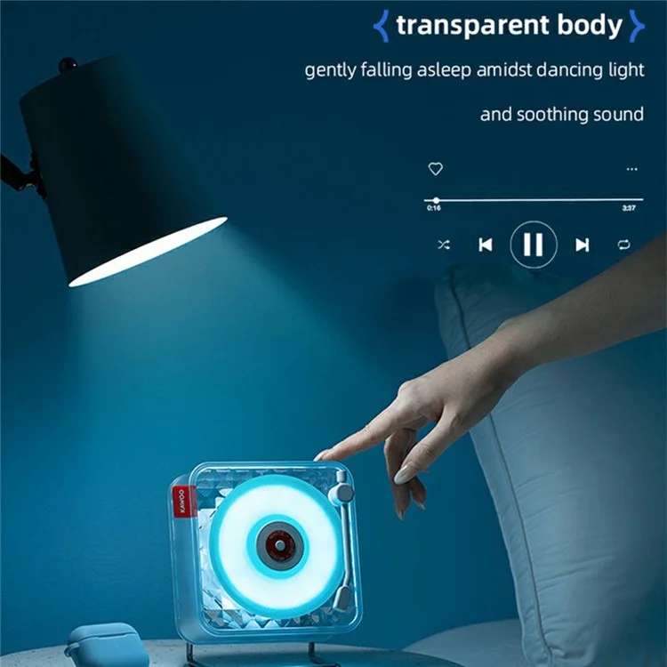 KAWOO Ice Candy Shape Bluetooth-compatible Speaker White Noise Sound Machine with Ambient Light - White