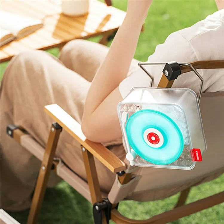 KAWOO Ice Candy Shape Bluetooth-compatible Speaker White Noise Sound Machine with Ambient Light - White